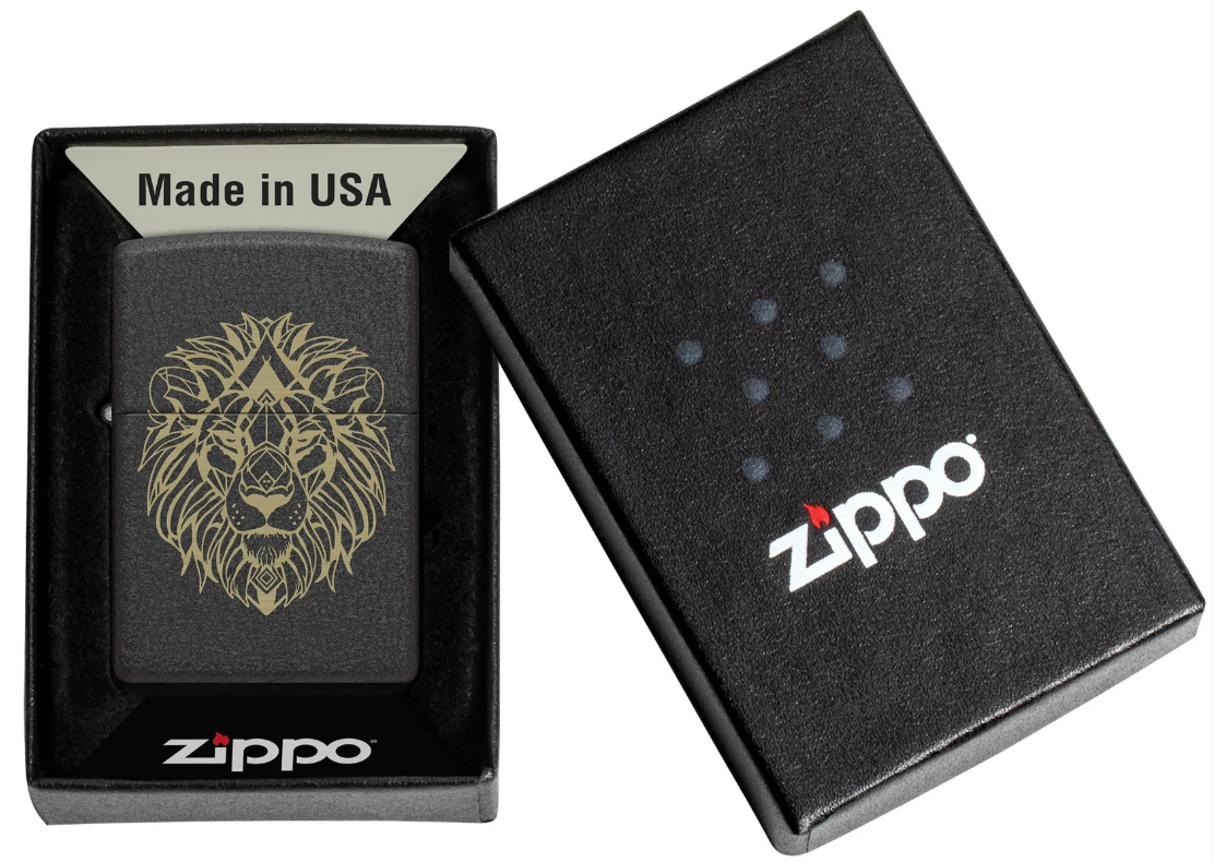 Zippo Aansteker - 236 Geometric Lion Design - detail 1
