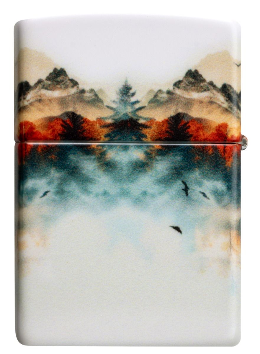 Zippo 49352 Wolf and Mountain Design aansteker detail 4