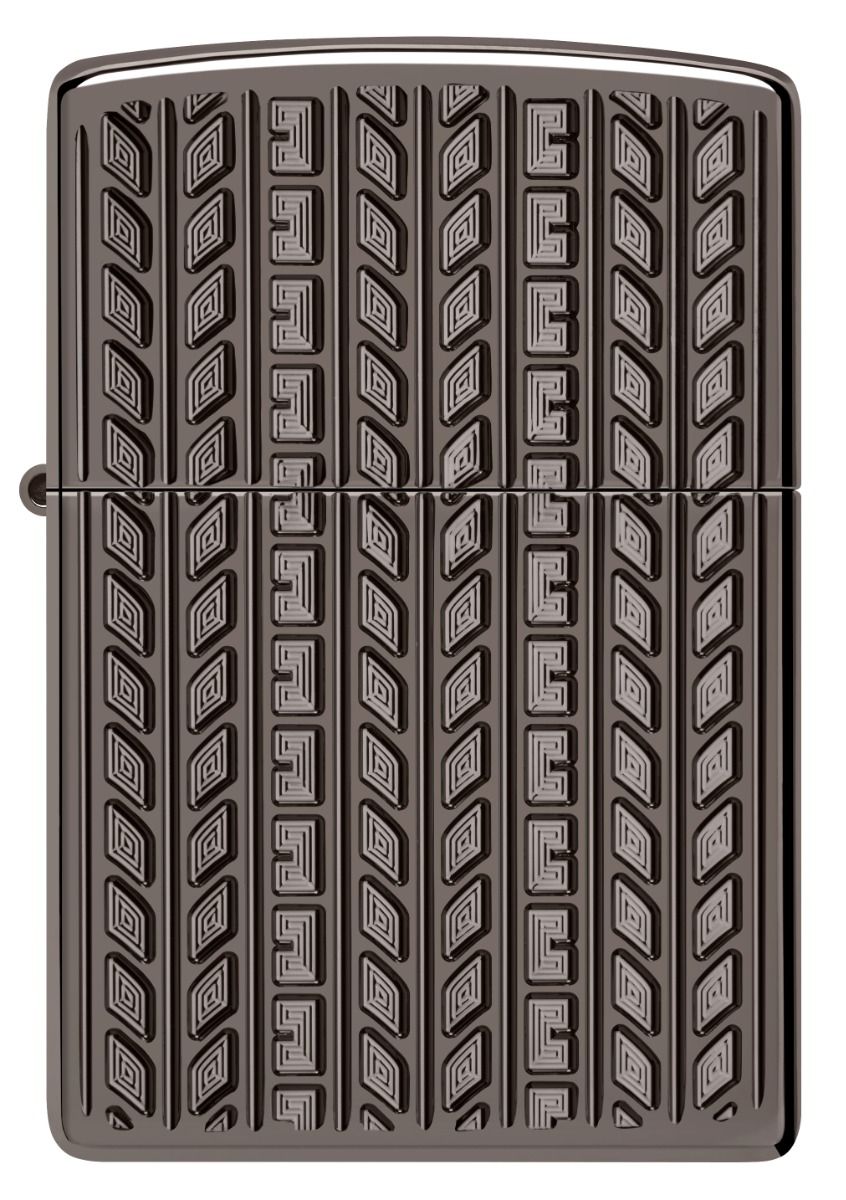 Zippo Aansteker - 24095 Carved Pattern Design - achteraanzicht