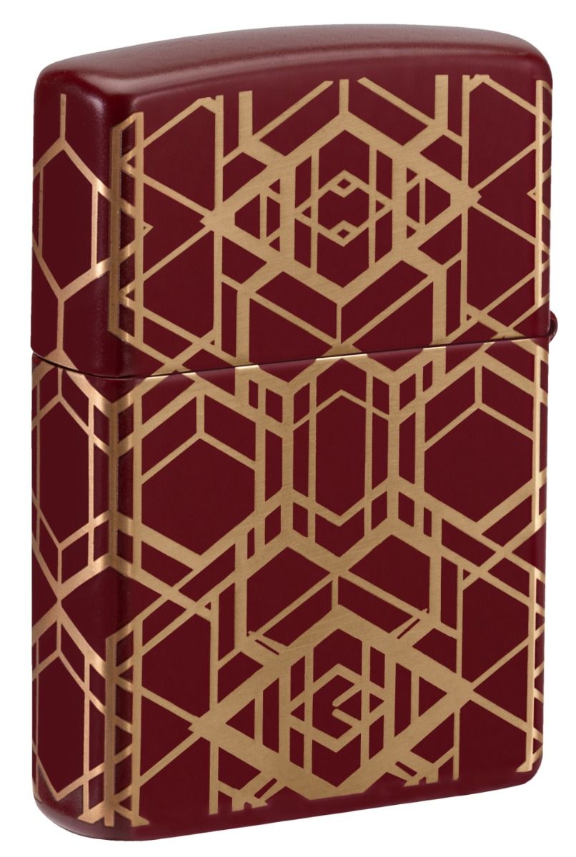 Zippo 46021 Grid Pattern Design aansteker detail 2