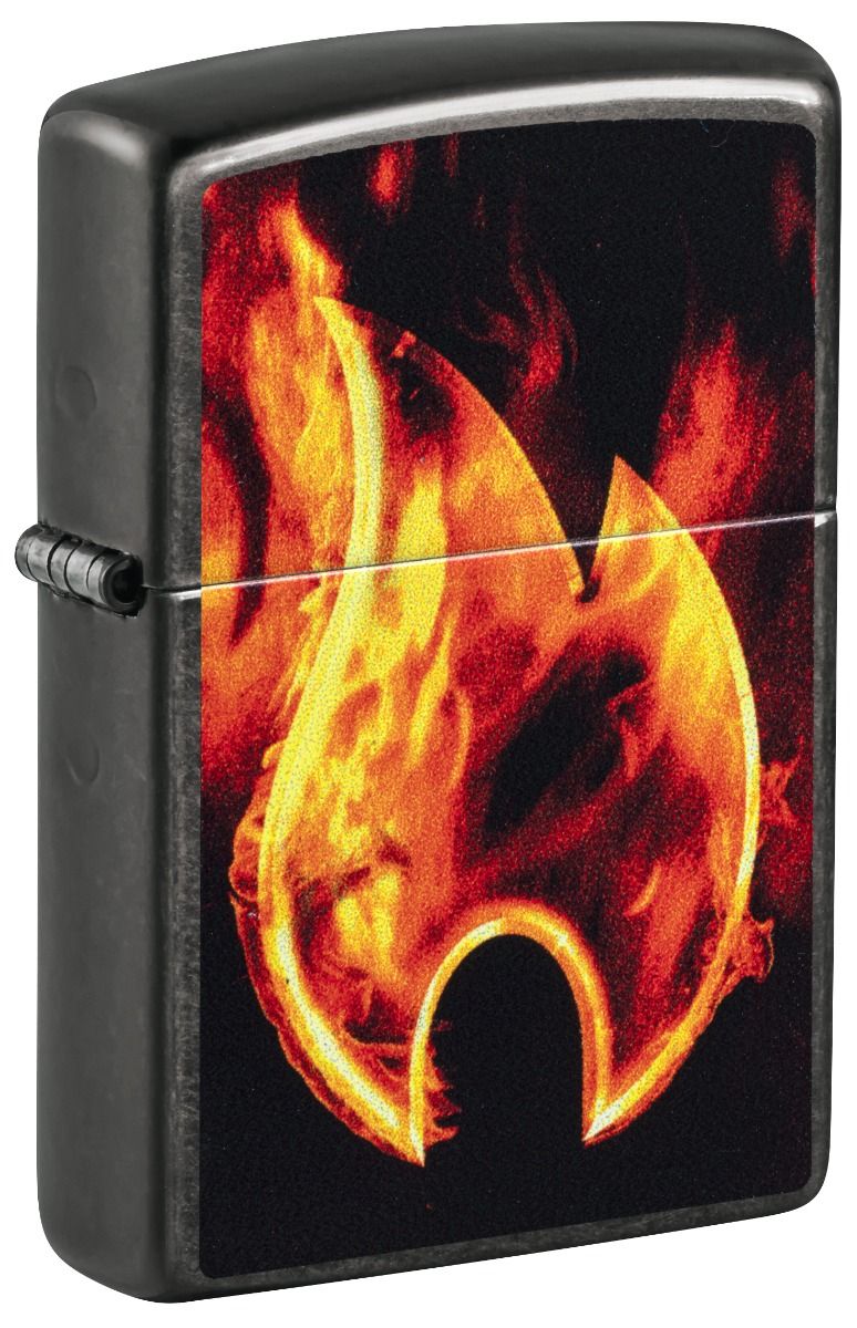 Zippo Aansteker - 28378 Flame Design - vooraanzicht