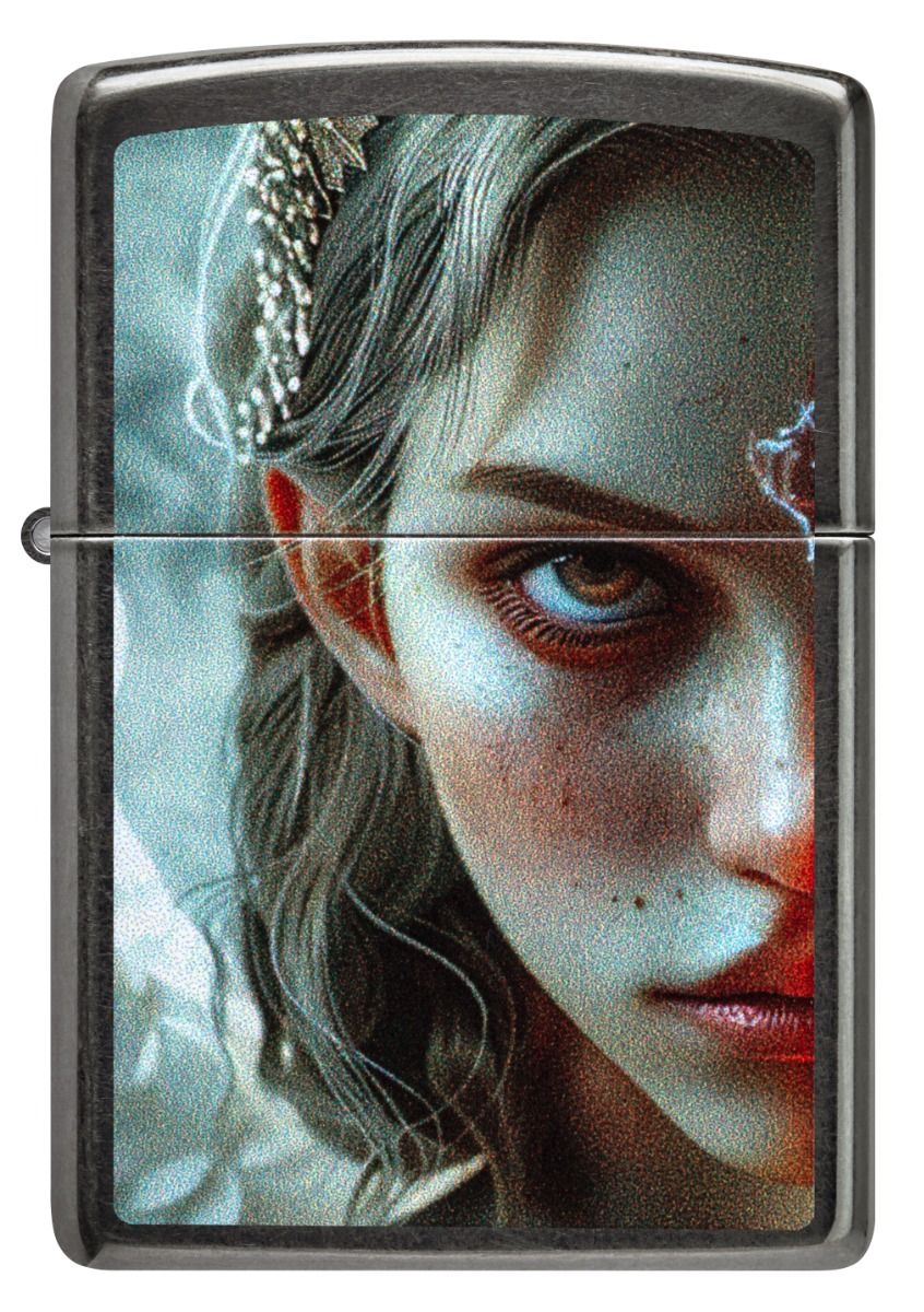 Zippo Aansteker - 28378 Angel Devil Design 2 - achteraanzicht