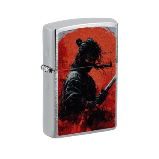 Zippo Aansteker - 200 Fighting Ninja Design - vooraanzicht