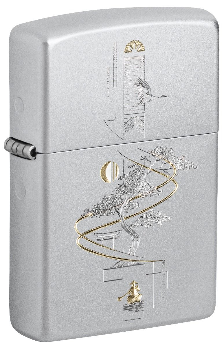 Zippo Aansteker - 205 Tree Design - vooraanzicht