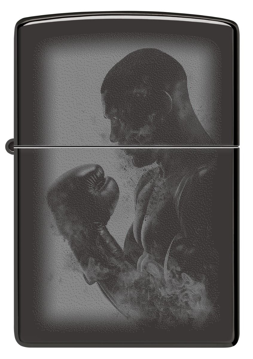 Zippo Aansteker - 24756 Boxer Design - achteraanzicht