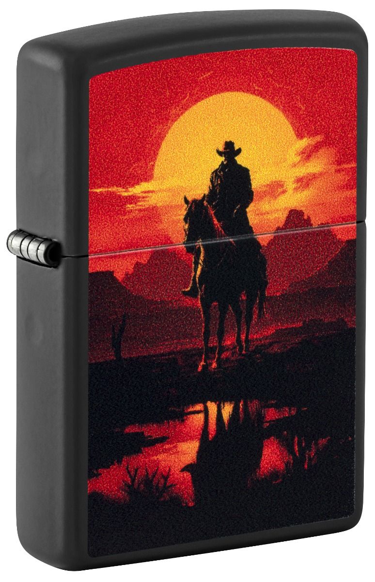 Zippo Aansteker - 218 Western Scene Design - vooraanzicht