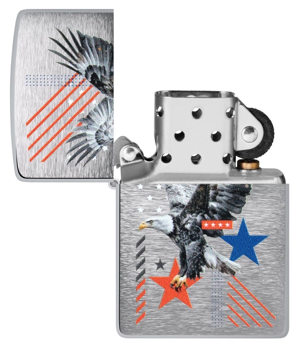Zippo Aansteker - 200 Eagle and Stars Design - detail 1
