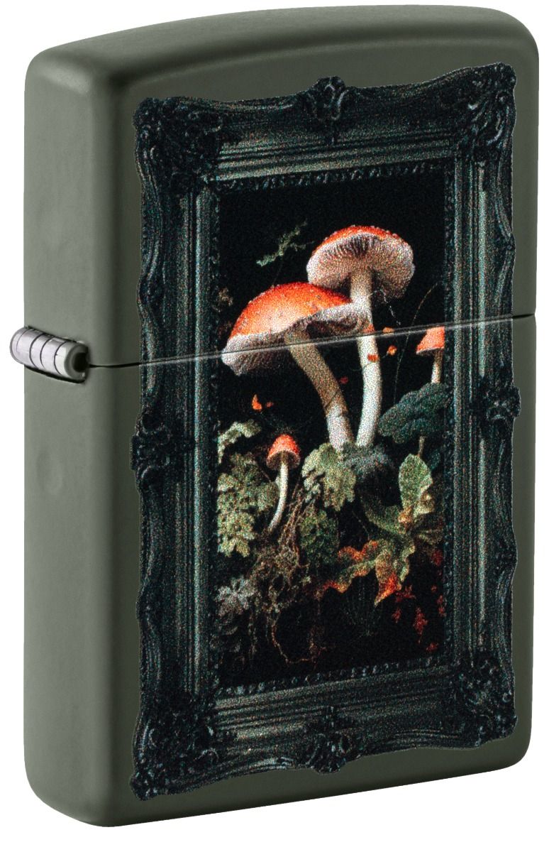 Zippo Aansteker - 221 Mushroom Picture Design - vooraanzicht