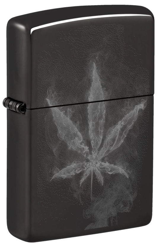 Zippo Aansteker - 24756 Smokey Leaf Design - vooraanzicht