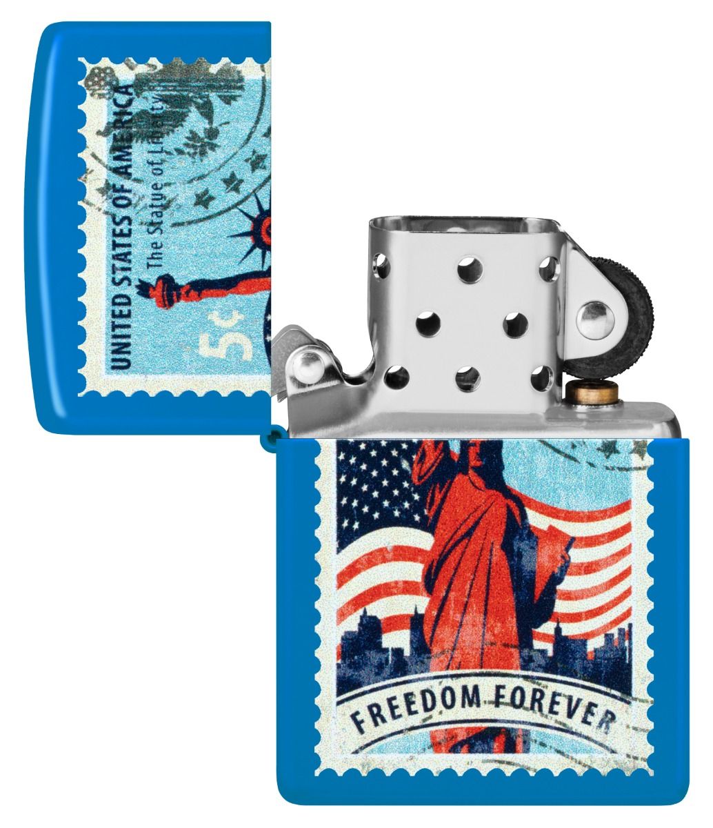 Zippo 48628 Americana Stamp Design aansteker detail