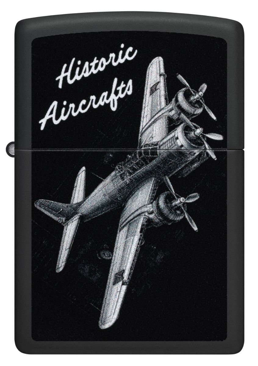 Zippo Aansteker - 218 Historic Aircarfts Design - achteraanzicht