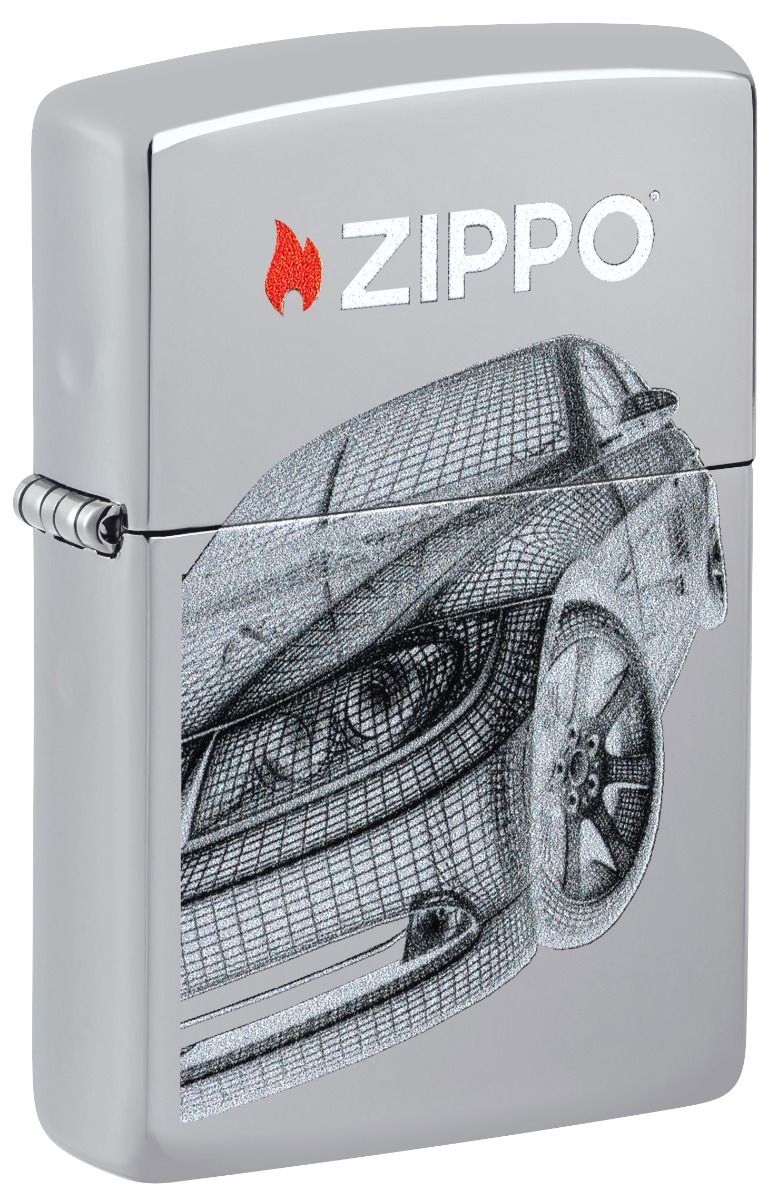 Zippo Aansteker - 250 Modern Car Design 2 - vooraanzicht