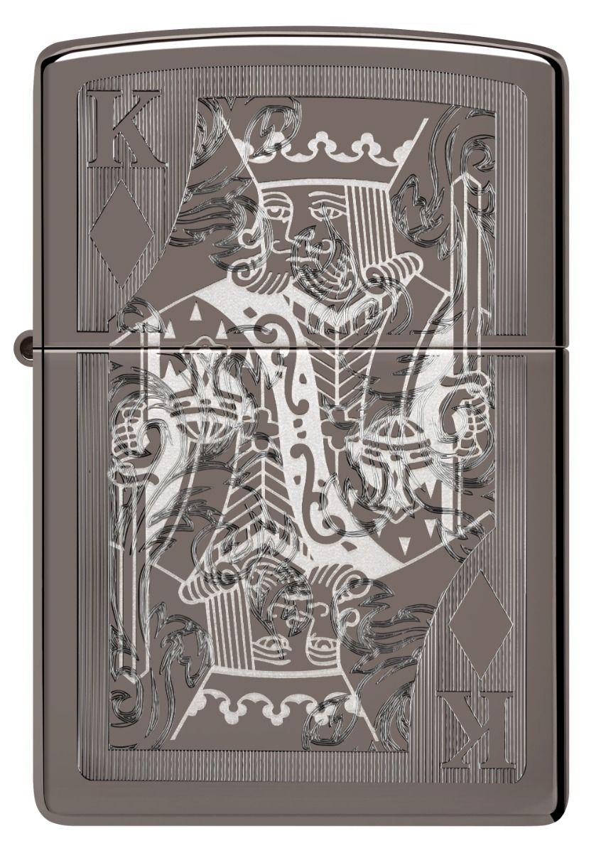 Zippo Aansteker - 150 Kings of Diamonds Design 2 - achteraanzicht