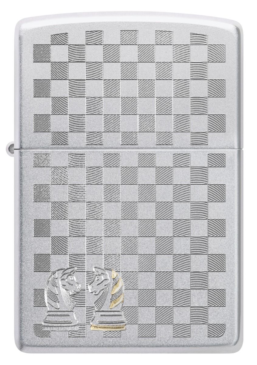 Zippo Aansteker - 205 Chess Design - achteraanzicht