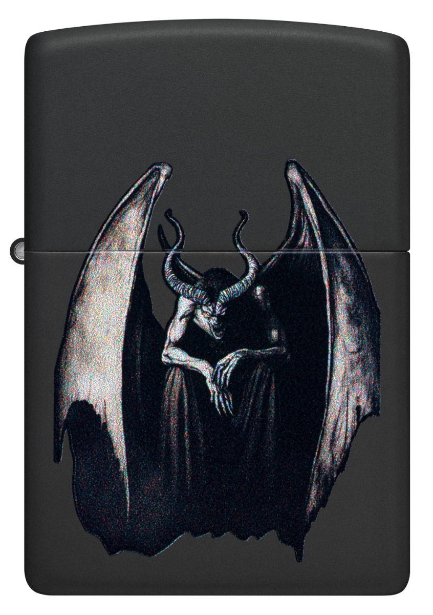 Zippo Aansteker - 218 Demon Monster Design - achteraanzicht