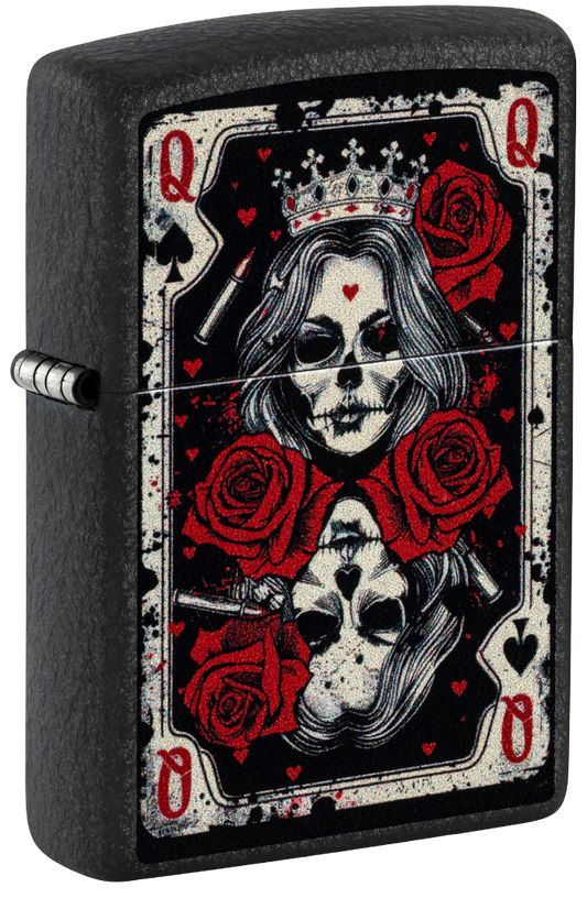 Zippo Aansteker - 236 Queen Card Design - vooraanzicht