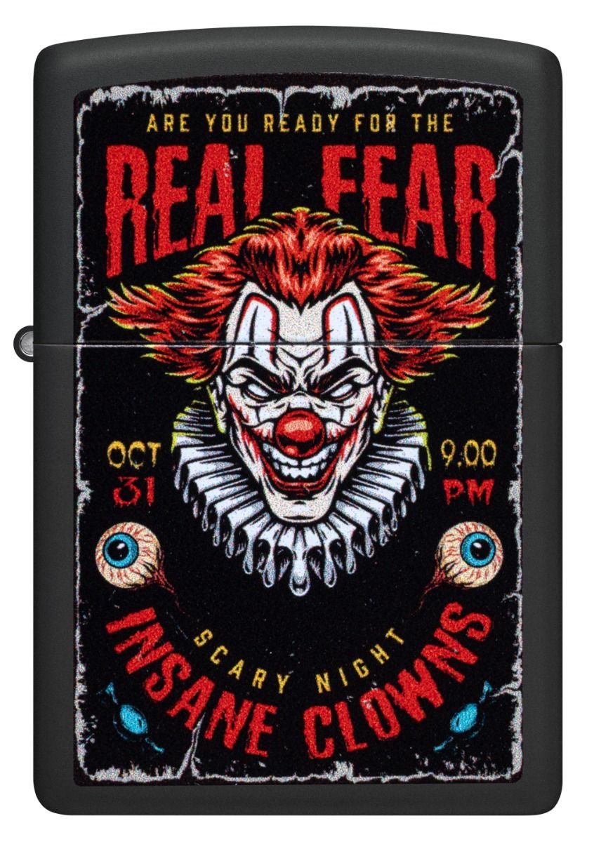 Zippo Aansteker - 218 Insane Clowns Design - achteraanzicht