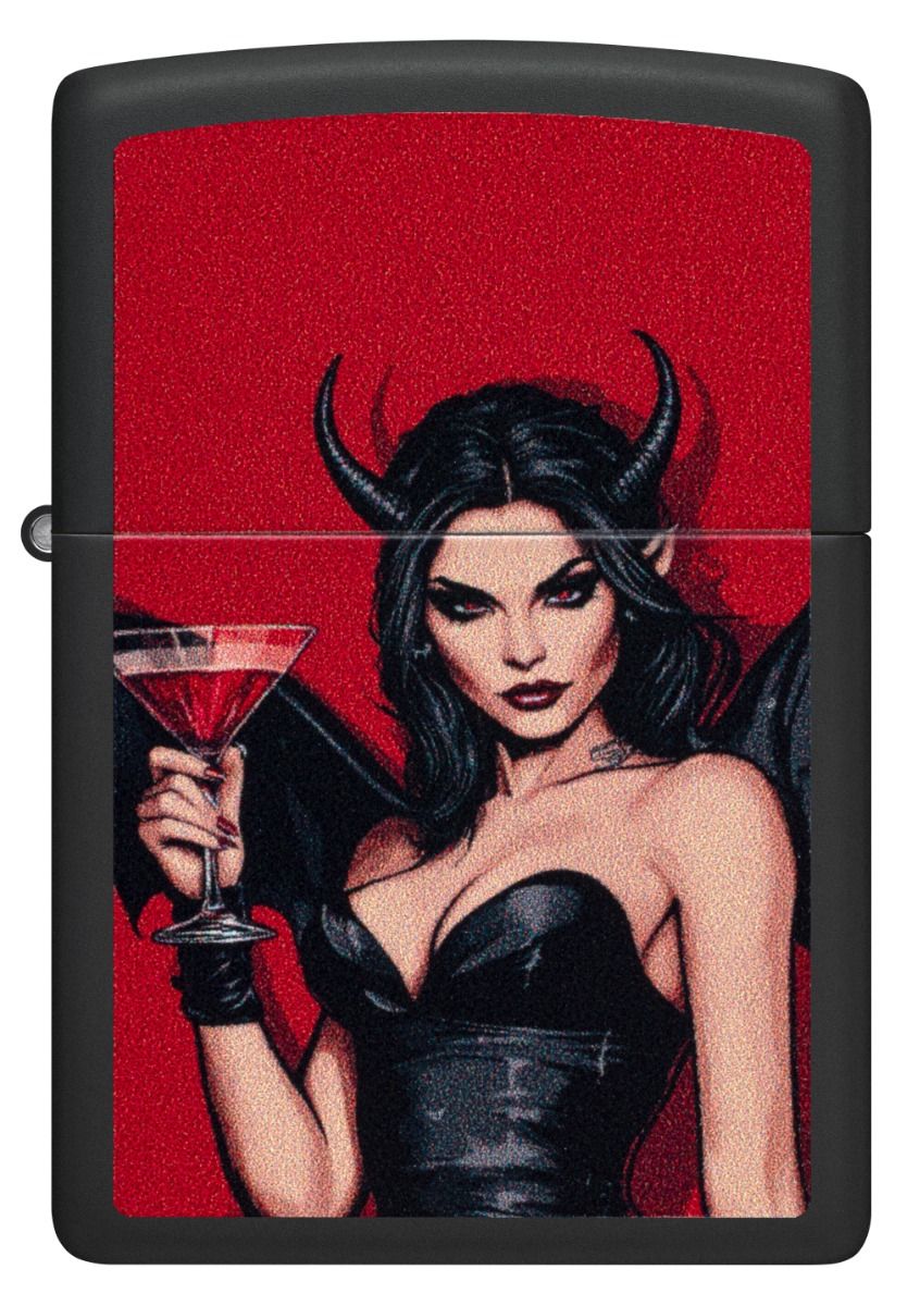 Zippo Aansteker - 218 Devil Vampire Design - achteraanzicht