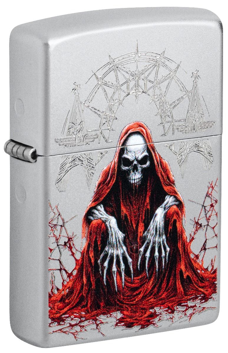 Zippo Aansteker - 205 Reaper Skull Design - vooraanzicht