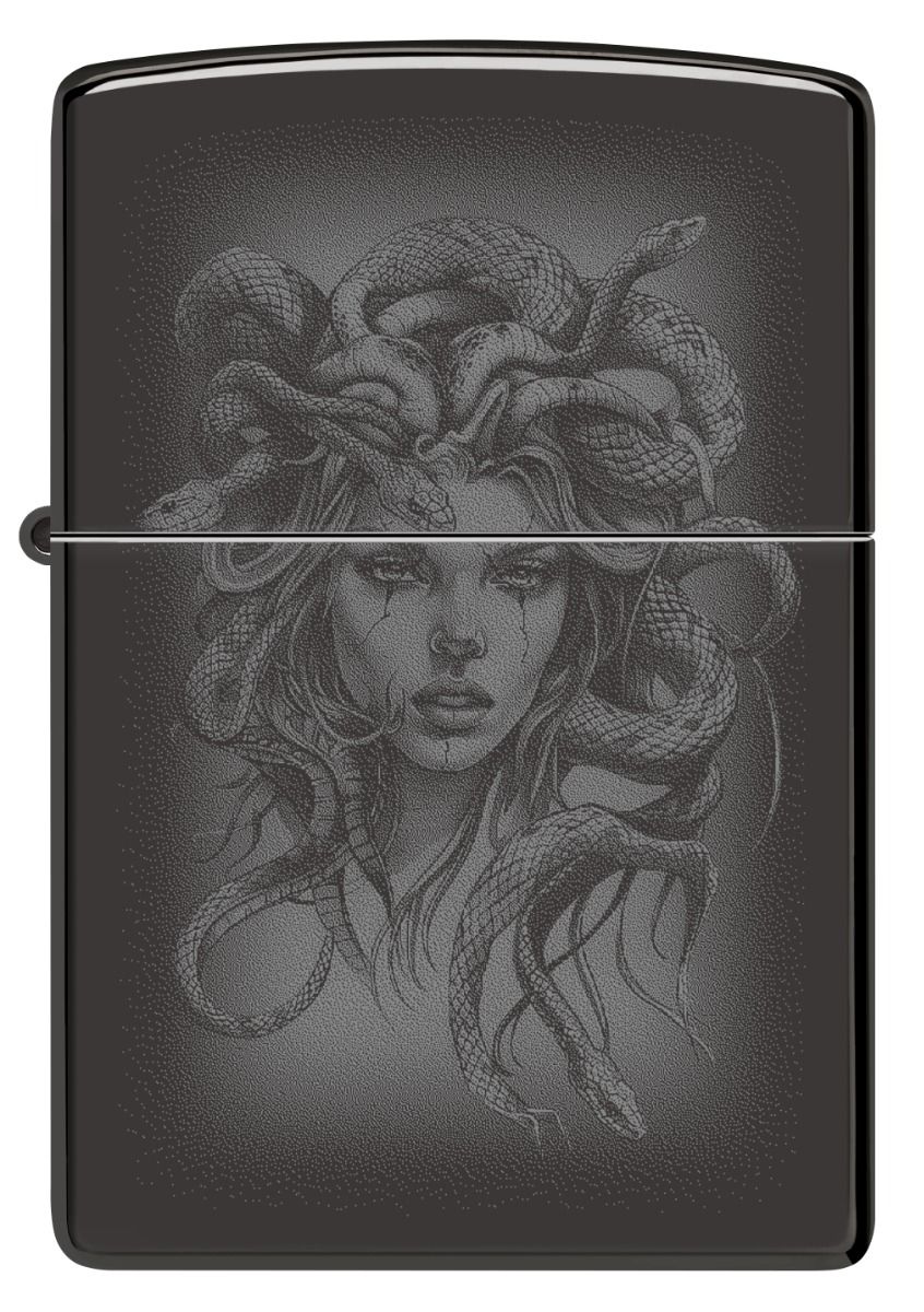 Zippo Aansteker - 24756 Medusa Design - achteraanzicht