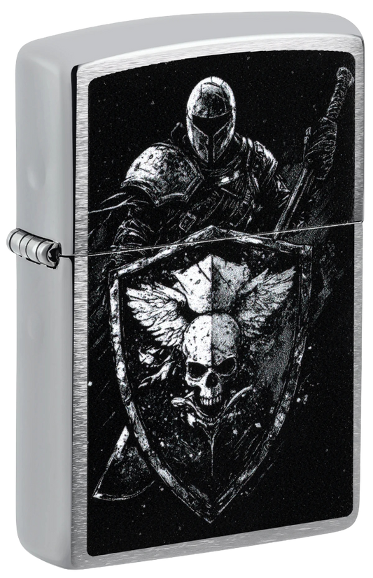 Zippo Aansteker - 200 Knight with Shield Design - vooraanzicht