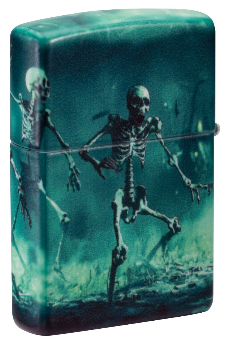 Zippo 49193 Skeletons Dancing Design aansteker detail 1