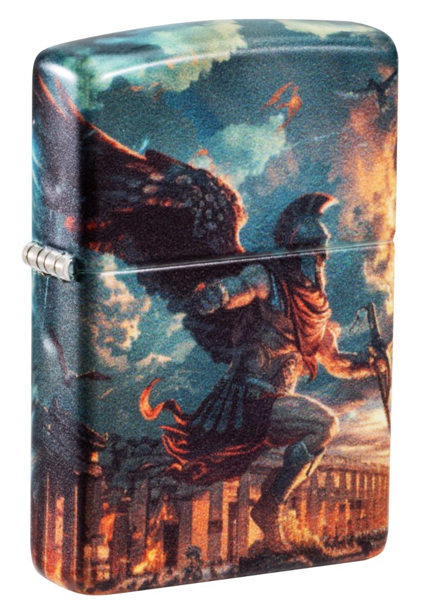 Zippo 49352 Greek Myths Design aansteker vooraanzicht