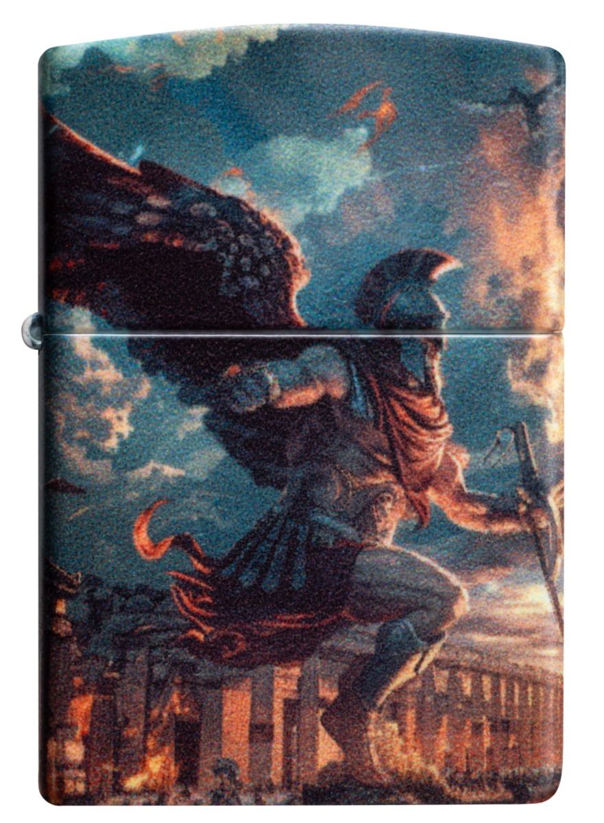Zippo 49352 Greek Myths Design aansteker achteraanzicht