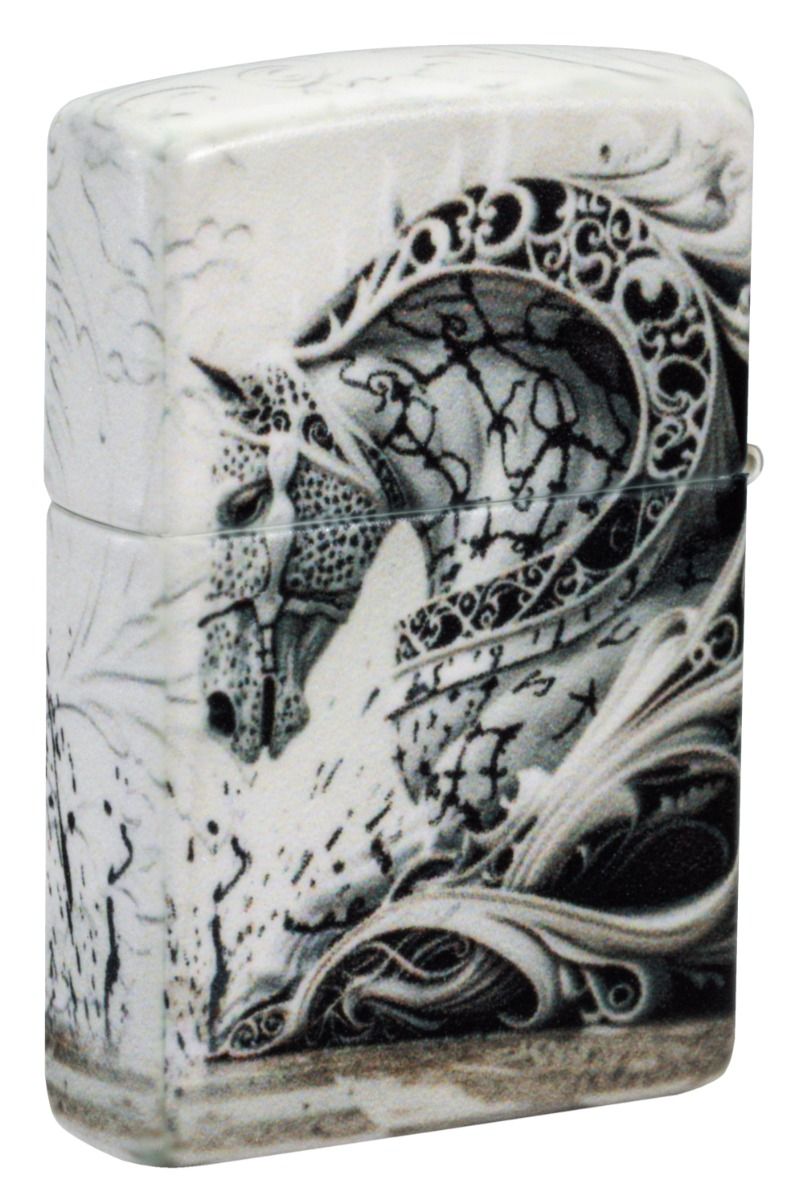 Zippo 49352 Black Knight Design aansteker detail 4