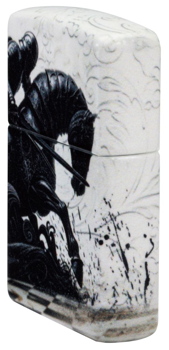 Zippo 49352 Black Knight Design aansteker detail 1