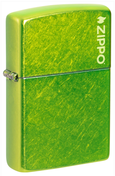 Zippo Aansteker - 24513ZL Lurid with Zippo Logo - vooraanzicht