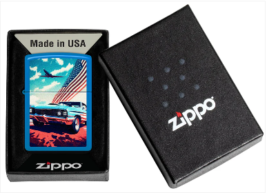 Zippo 48628 Classic Car Design aansteker detail