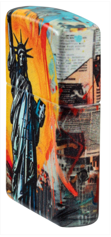 Zippo 49352 Statue of Liberty Design aansteker detail 1