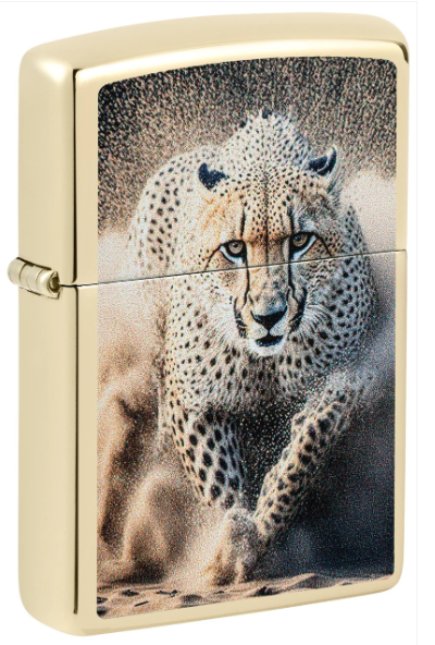 Zippo 46682 Cheetah Design aansteker vooraanzicht
