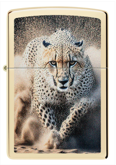 Zippo 46682 Cheetah Design aansteker achteraanzicht