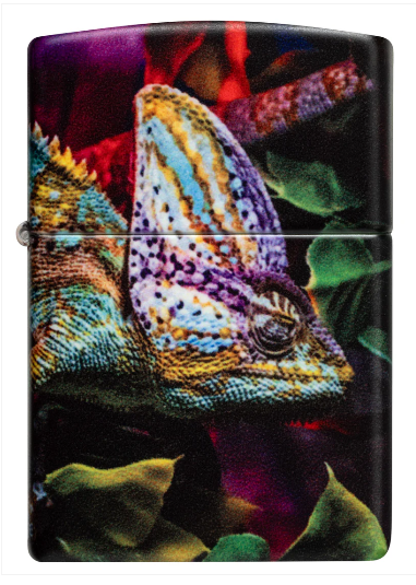Zippo 49352 Chameleon Design aansteker achteraanzicht