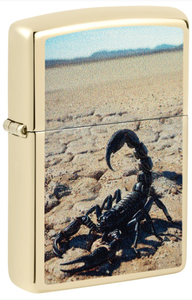 Zippo 46682 Scorpion Design aansteker vooraanzicht