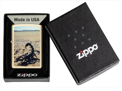 Zippo 46682 Scorpion Design aansteker detail