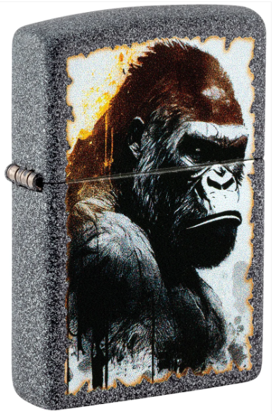 Zippo Aansteker - 211 Angry Gorilla Design - vooraanzicht
