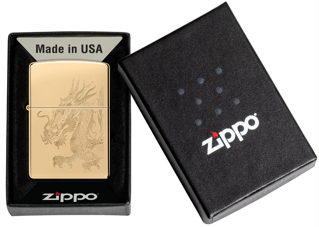 Zippo Aansteker - 254B Dragon Design 2 - detail 1