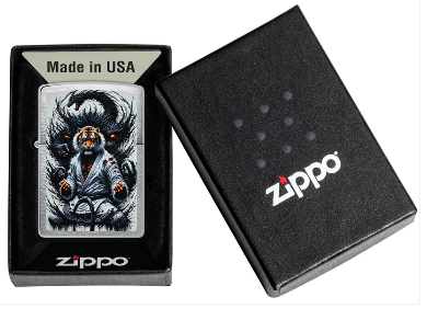 Zippo Aansteker - 200 Tiger Design - detail 1