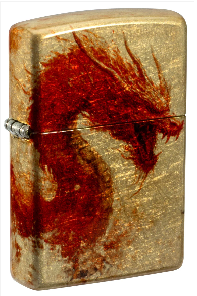 Zippo 48458 Samurai Design aansteker vooraanzicht
