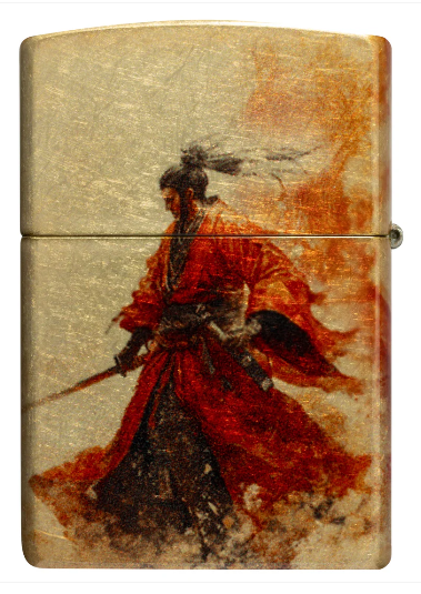 Zippo 48458 Samurai Design aansteker achteraanzicht