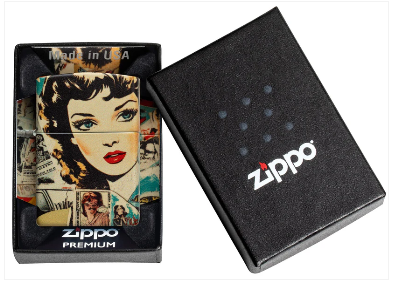 Zippo 49352 Collage Design aansteker detail 2