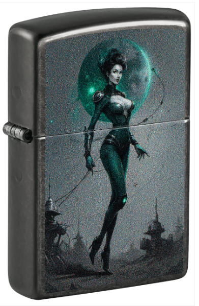 Zippo Aansteker - 28378 Sci fi Pinup Design - vooraanzicht