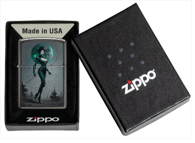 Zippo Aansteker - 28378 Sci fi Pinup Design - detail 1