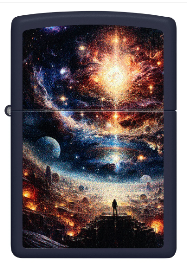 Zippo Aansteker 239 Realms Design - achteraanzicht