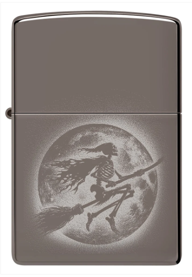 Zippo Aansteker - 150 Flying Skeleton Design - achteraanzicht