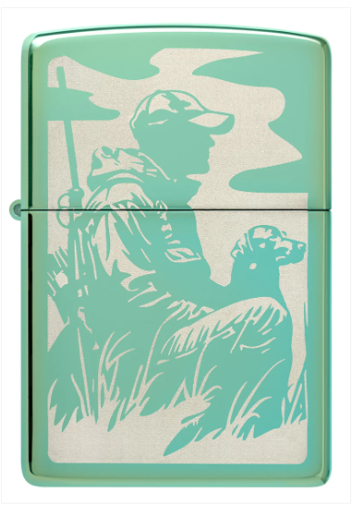 Zippo Aansteker - 28129 Duck Hunting Design - achteraanzicht