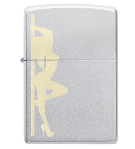 Zippo Aansteker - 205 Girl Design - achteraanzicht